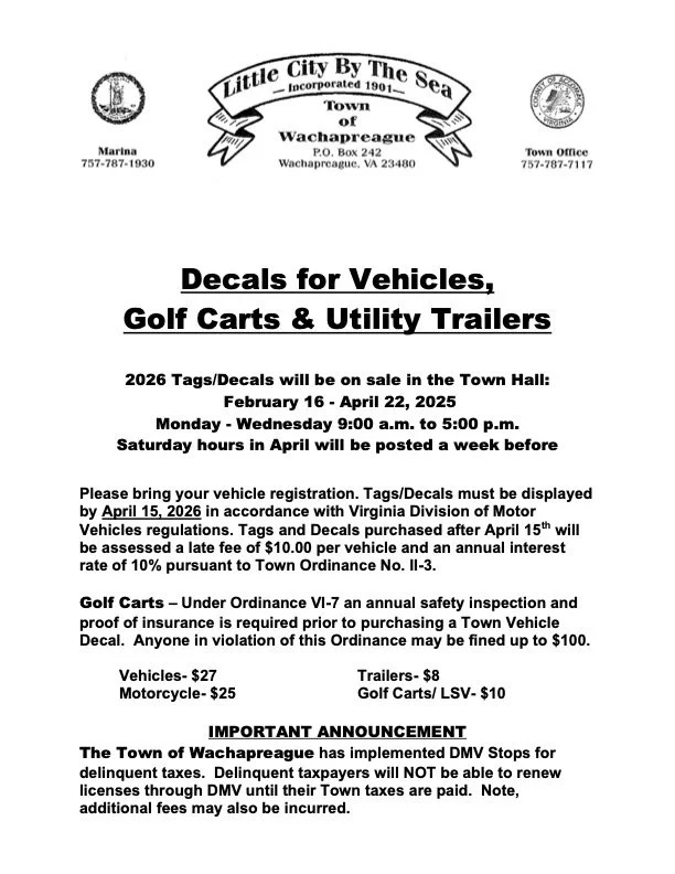 Annual Licenses and Tags
