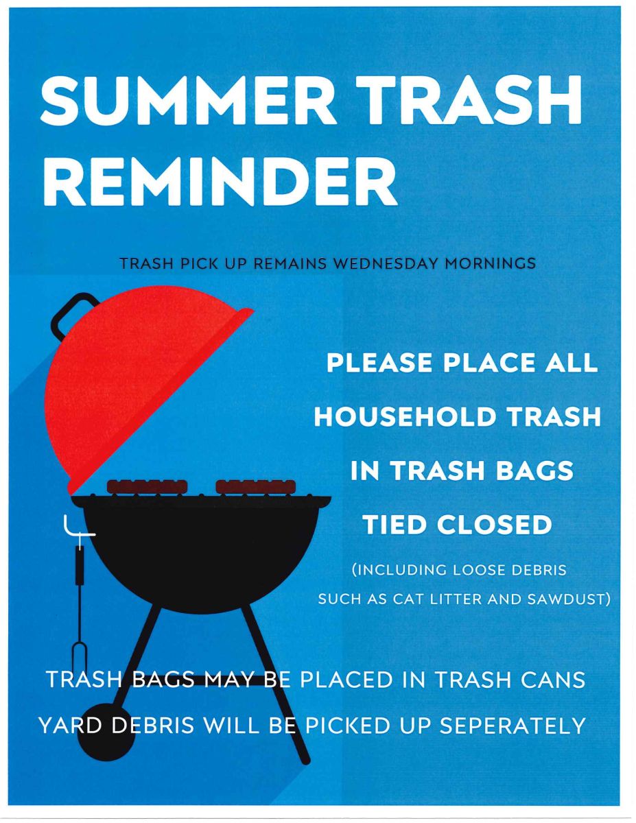 Summer Trash Reminder